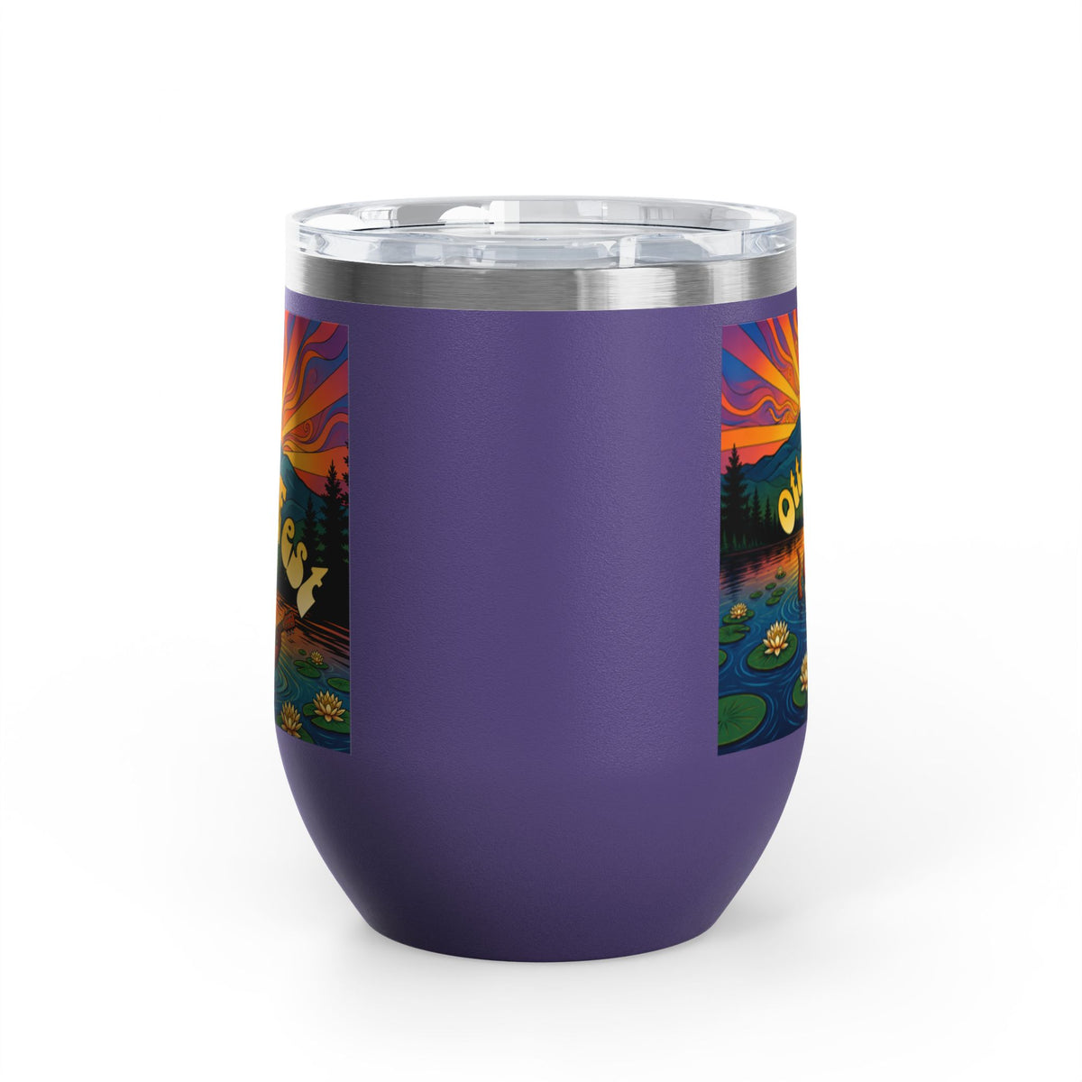 Otter Fest Strummin’ & Pickin’ Clem Sunset Wine Tumbler | Otter Fest 12oz. Wine Tumbler
