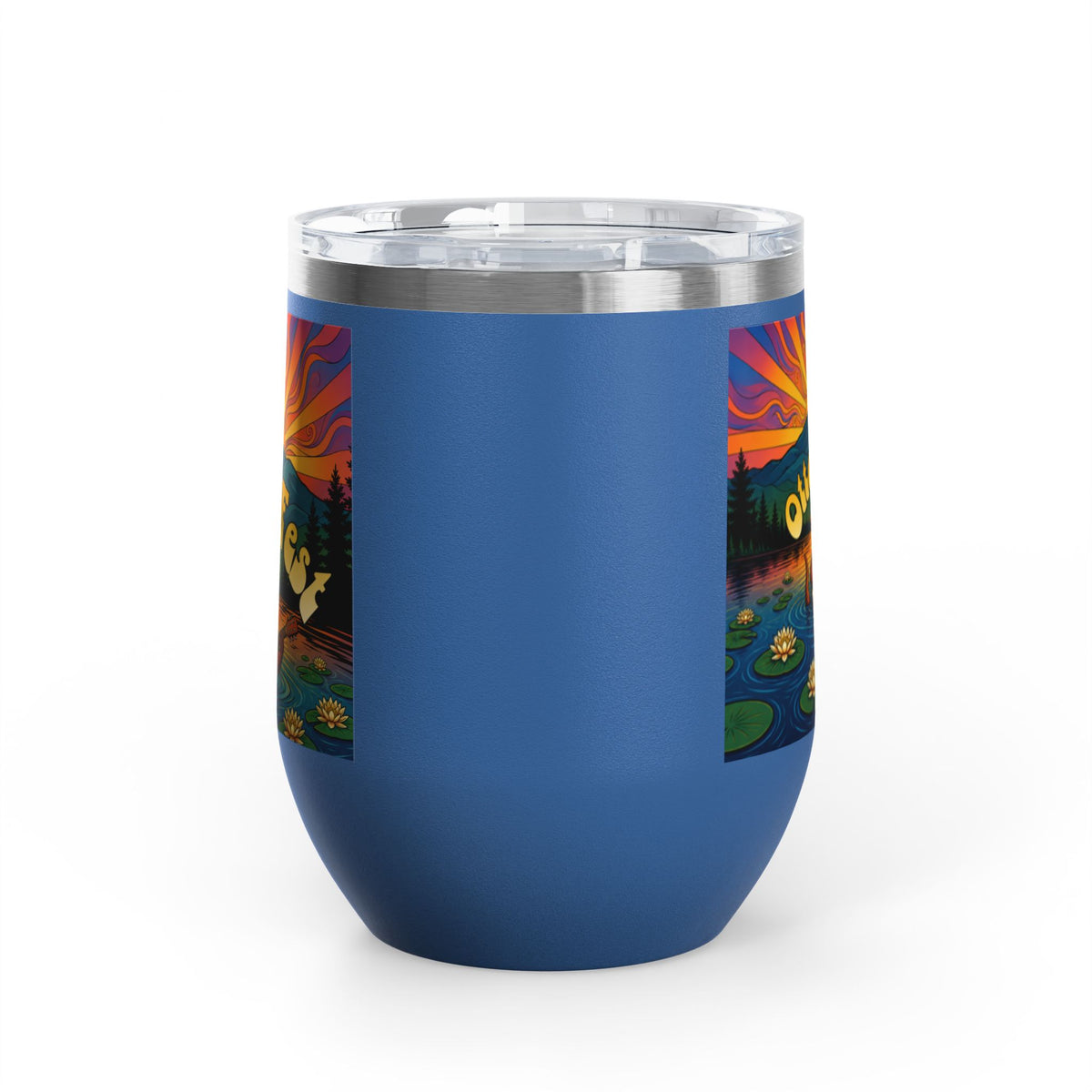 Otter Fest Strummin’ & Pickin’ Clem Sunset Wine Tumbler | Otter Fest 12oz. Wine Tumbler