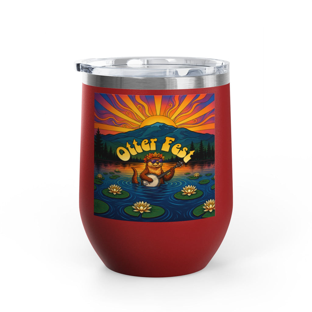 Otter Fest Strummin’ & Pickin’ Clem Sunset Wine Tumbler | Otter Fest 12oz. Wine Tumbler
