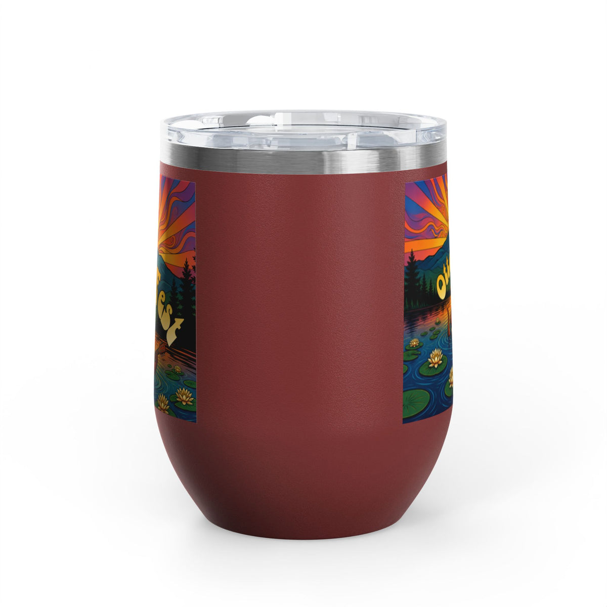 Otter Fest Strummin’ & Pickin’ Clem Sunset Wine Tumbler | Otter Fest 12oz. Wine Tumbler