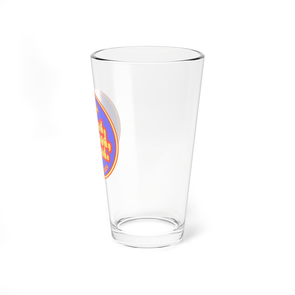 Purple & Orange Otter Fest Do Good, Feel Good, For Good Mixing Glass | 16oz Cocktail Mixing Glass