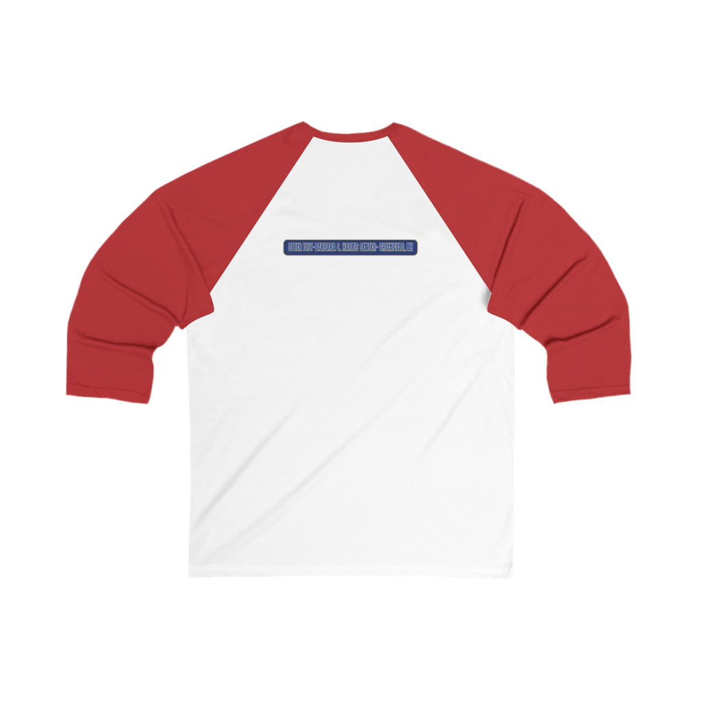 Otter Fest 2026 Classic Navy Badge Baseball Tee | Otter Fest Raglan