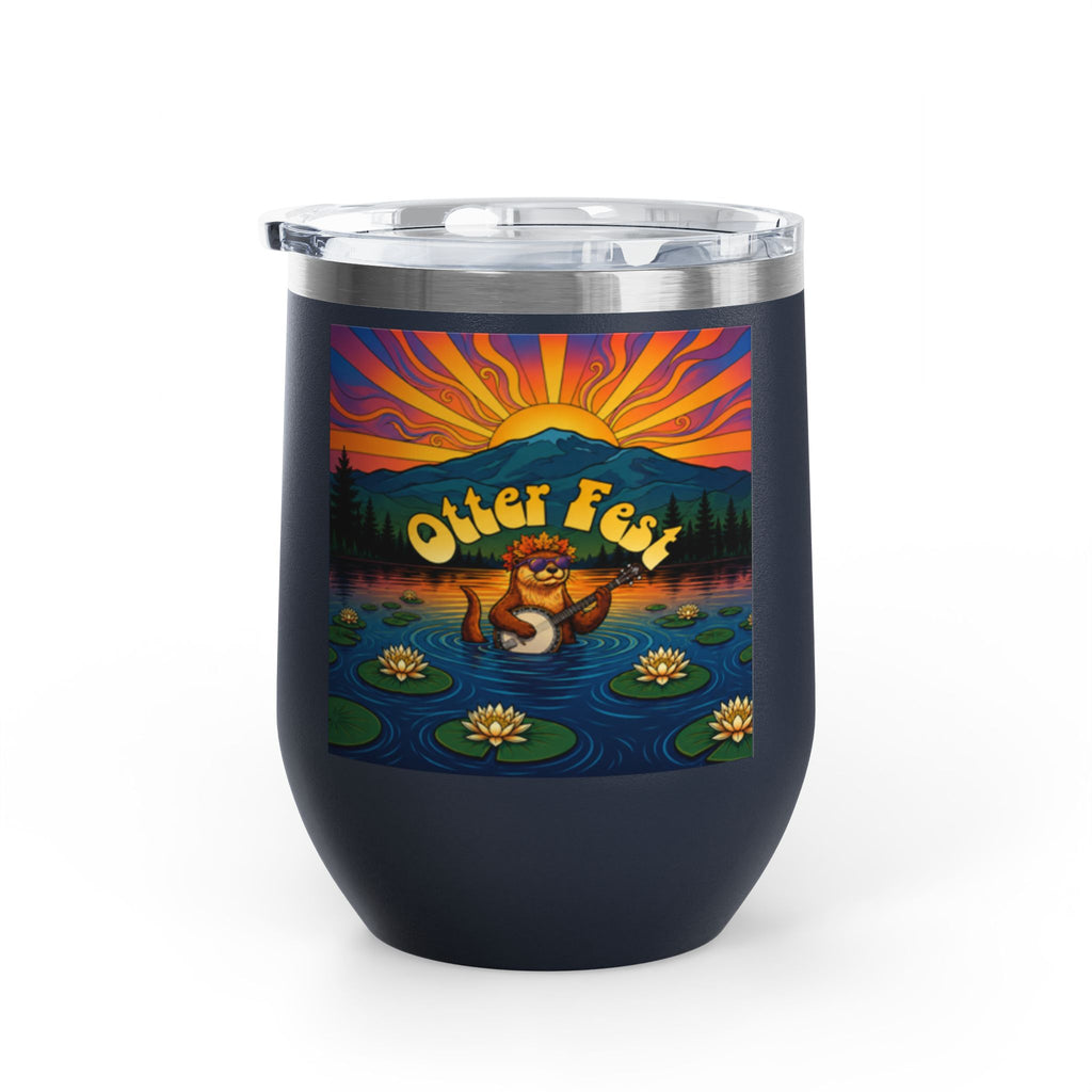 Otter Fest Strummin’ & Pickin’ Clem Sunset Wine Tumbler | Otter Fest 12oz. Wine Tumbler