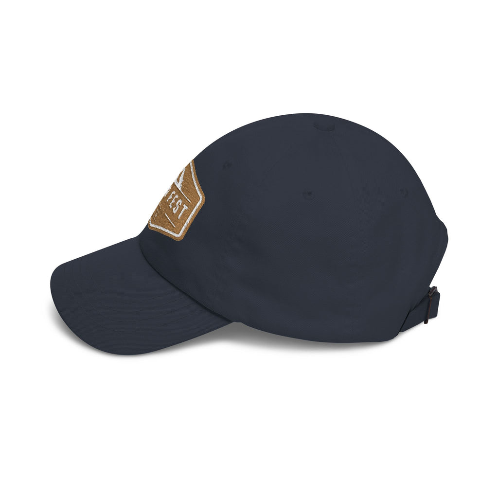 Otter Fest  Golden Mountain Badge Classic Dad Cap | outdoor logo hat