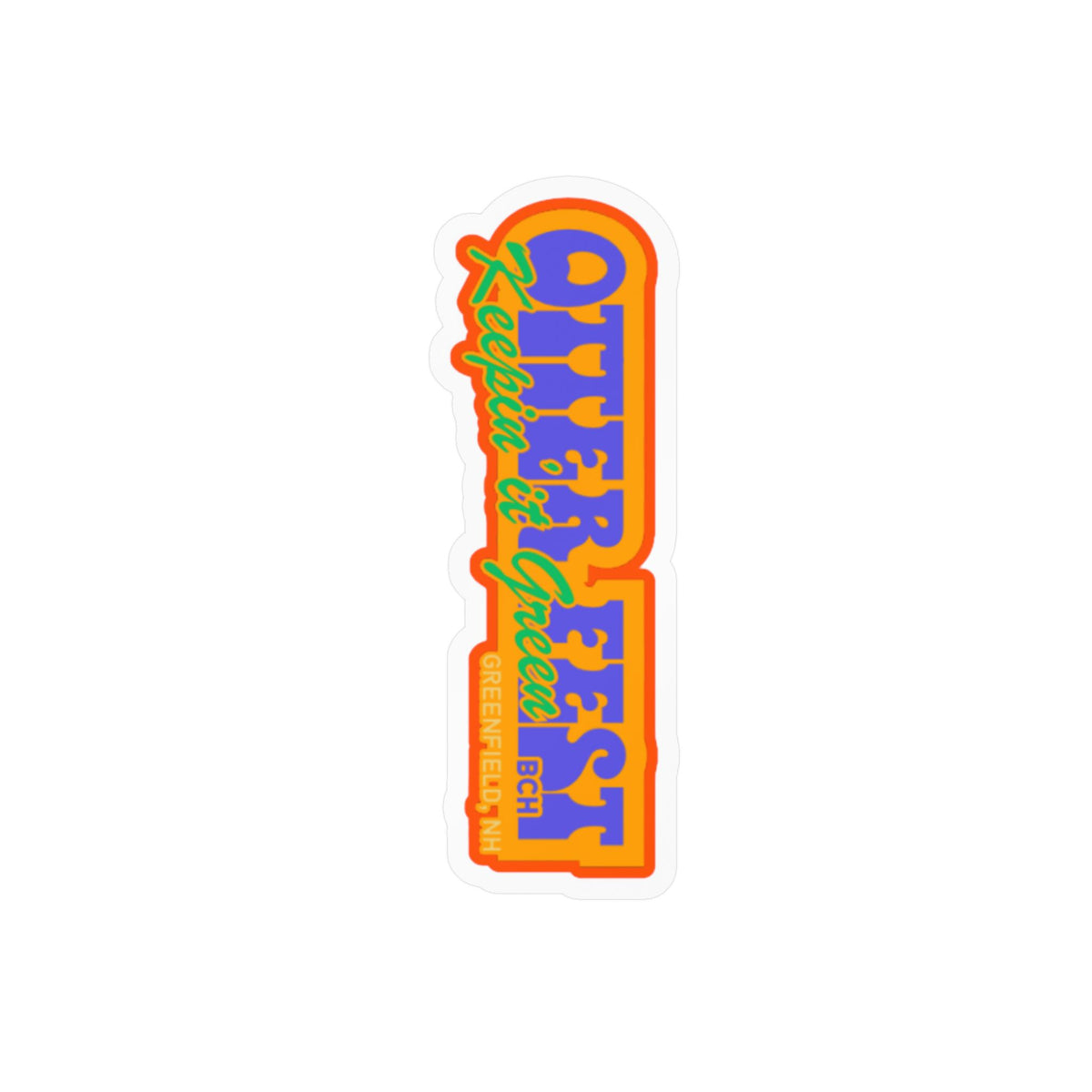 Outerfest Festival Logo Sticker | Kiss-Cut Vinyl Decal