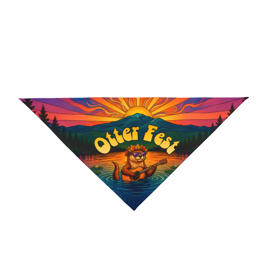 Otter Fest Clem with Guitar Pet Bandana | Otter Fest BCH Pet Bandana